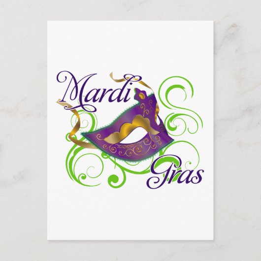 MardiGras Briefkaart (Voorkant)