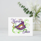 MardiGras Briefkaart (Staand voorkant)