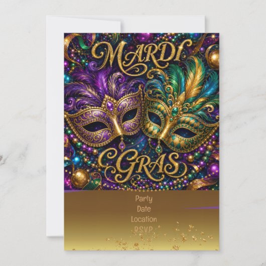 Mardigras Kaart (Voorkant)