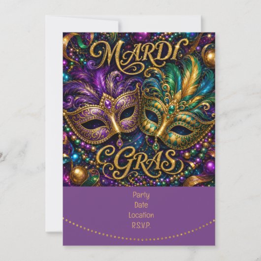 Mardigras Kaart (Voorkant)