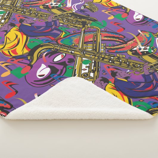 Mardis Gras New Orleans Sherpa Deken (3/4)