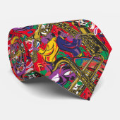 Mardis Gras New Orleans Stropdas (Opgerold)