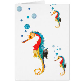 Mare Aquarelle MER HORSE Hippocampe Mer Animal