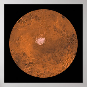 Mare Australe regio Mars Poster
