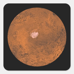 Mare Australe regio Mars Vierkante Sticker