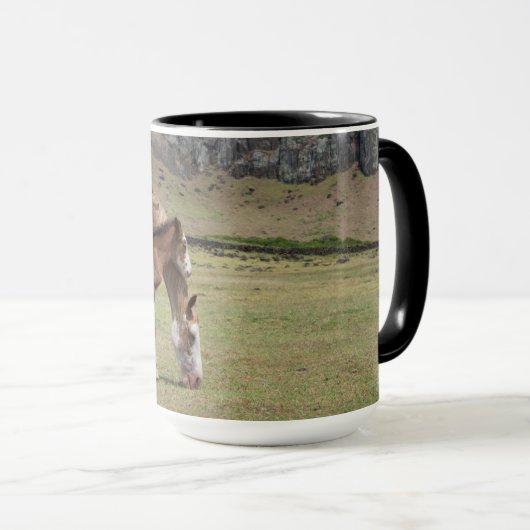 Mare & Colt in de vulkaankrater van Rano Raraku Mok (Voorkant rechts)