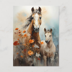 Mare en Foal Briefkaart