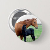 Mare en Hare Colt Ronde Button 5,7 Cm (Voorkant /achterkant)