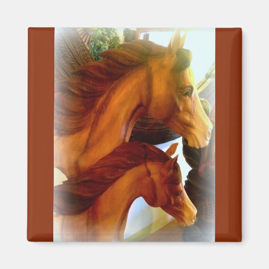 mare en pony magnet magneet (Voorkant)