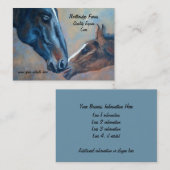 Mare et Foal Fine Art Carte de visite (Devant / Derrière)