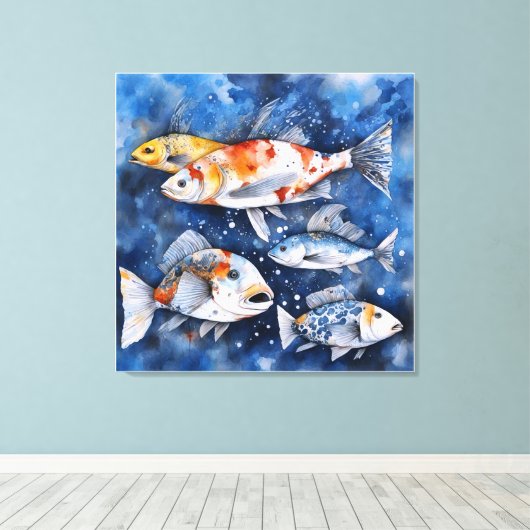 mare memor canvas afdruk (Insitu (Houten vloer))