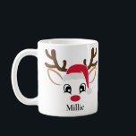 Mare Santa Hat Reindeer Christmas Mug<br><div class="desc">Mare Santa Hat Reindeer Christmas Mug</div>