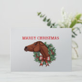 Mare-y Christmas-Kaart Aankondiging (Staand voorkant)