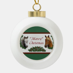 Mare-y Kerstmis Keramische Bal Ornament