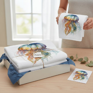 Marée arc-en-ciel Méduse : Aquarelle
