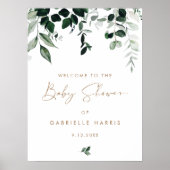 MAREE Baby shower de verdure Affiche de bienvenue (Devant)