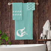 Marée de sirène Turquoise bleu et blanc