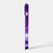 Marée violette sous la lune – iPhone Océan Fantast (Côté gauche)