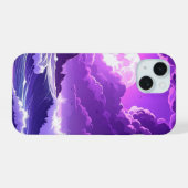Marée violette sous la lune – iPhone Océan Fantast (Verso Horizontal)
