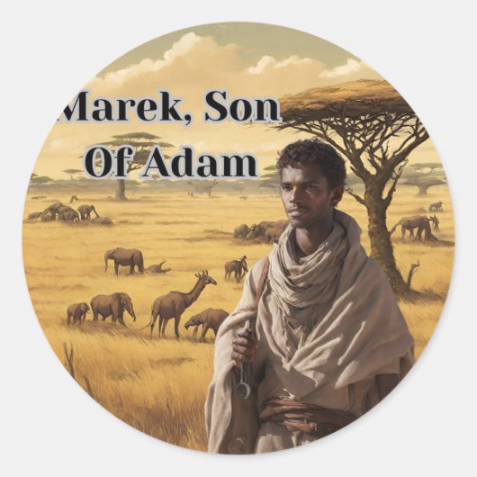Marek, zoon van Adam stickers (Voorkant)