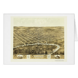 Marengo, carte panoramique d'IA - 1868