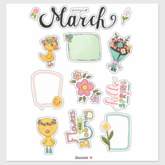 Maret stickerblad – Lenteontwaking Sticker