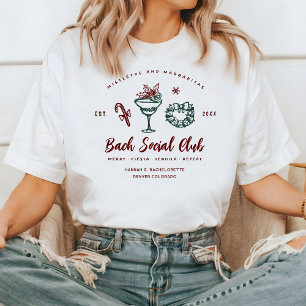 Maretak en Margaritas Kerst Bachelorette T-shirt