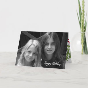 Maretak Kerstmis Vouwbare Fotokaart Kaart