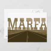 Marfa Texas Briefkaart (Voorkant / Achterkant)