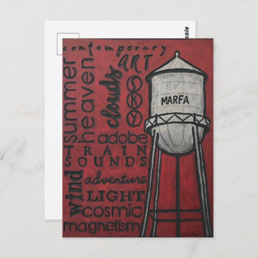 Marfa, Texas Briefkaart (Voorkant / Achterkant)