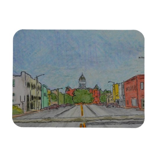 Marfa, Texas Magnet Magneet (Horizontaal)