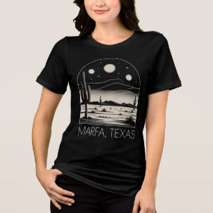 Marfa Texas Woestijn Retro Minimalistische T-Shirt