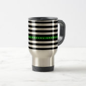 Marfa Thin Green Line, Mug Voyage - 15 oz Travel M (Devant droit)