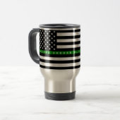 Marfa Thin Green Line, Mug Voyage - 15 oz Travel M (Devant gauche)