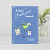 Marg & Matrimony Bachelorette Weekend Route Kaart (Staand voorkant)