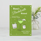 Marg & Matrimony Bachelorette Weekend Route Kaart (Staand voorkant)