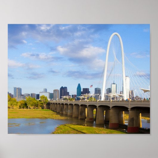 Margaret Hunt Bridge, Dallas, Texas Poster (Voorkant)