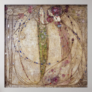 Margaret MacDonald De Rode Roos en de Witte Roos Poster