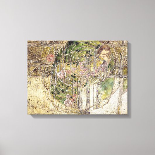 Margaret Macdonald - De slaapprinses Canvas Afdruk (Voorkant)