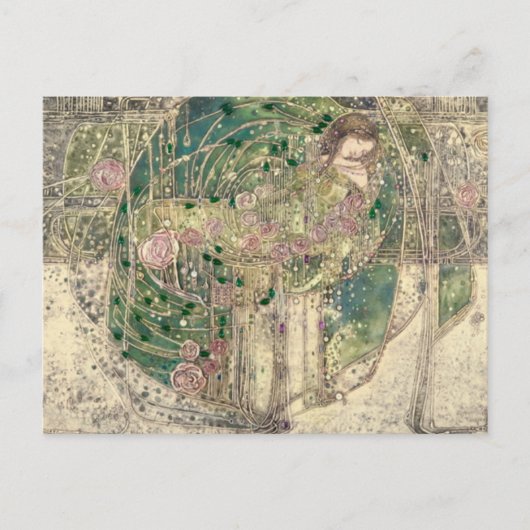 Margaret MacDonald Mackintosh Slaapprinses Briefkaart (Voorkant)