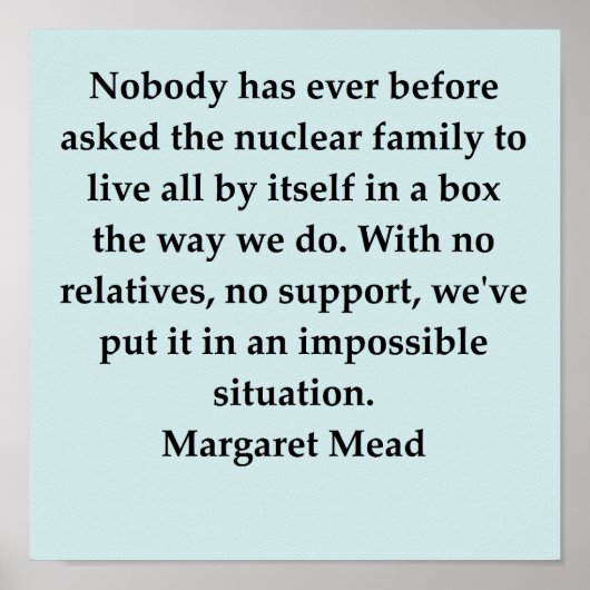 margaret mead quote poster (Voorkant)
