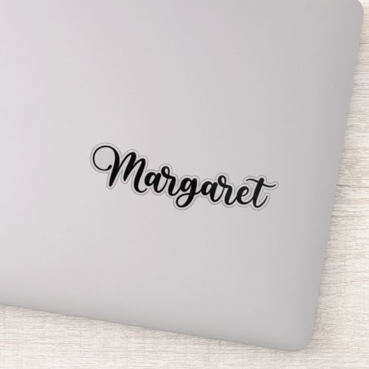 Margaret Name - handgeschreven kalligrafie Sticker (Detail)