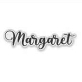 Margaret Name - handgeschreven kalligrafie Sticker (Voorkant)