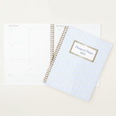 Margaret Pinstripe Planner avec blanc (Devant avec enveloppe)