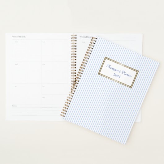 Margaret Pinstripe Planner met Wit (Display)