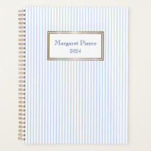 Margaret Pinstripe Planner met Wit