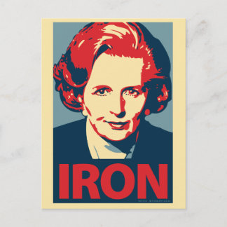 Margaret Thatcher Briefkaart