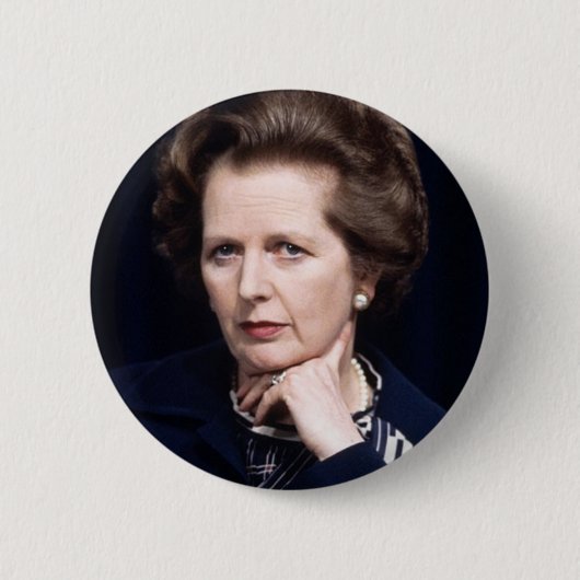 Margaret Thatcher Button Badge (Voorkant)