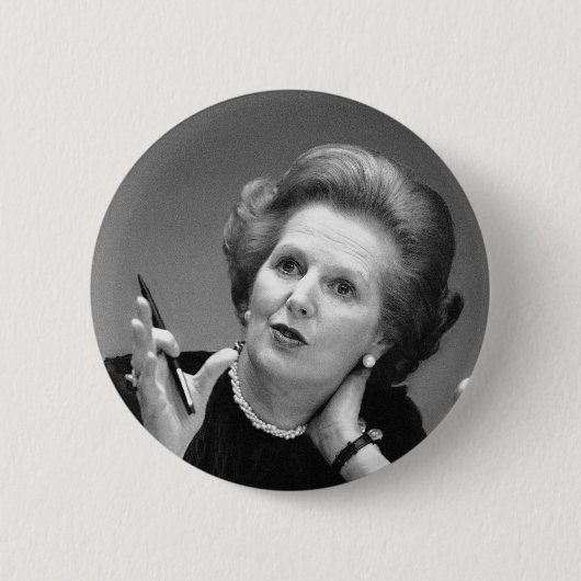 Margaret Thatcher Button Badge (Voorkant)