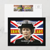 Margaret Thatcher minister-president Briefkaart (Voorkant / Achterkant)
